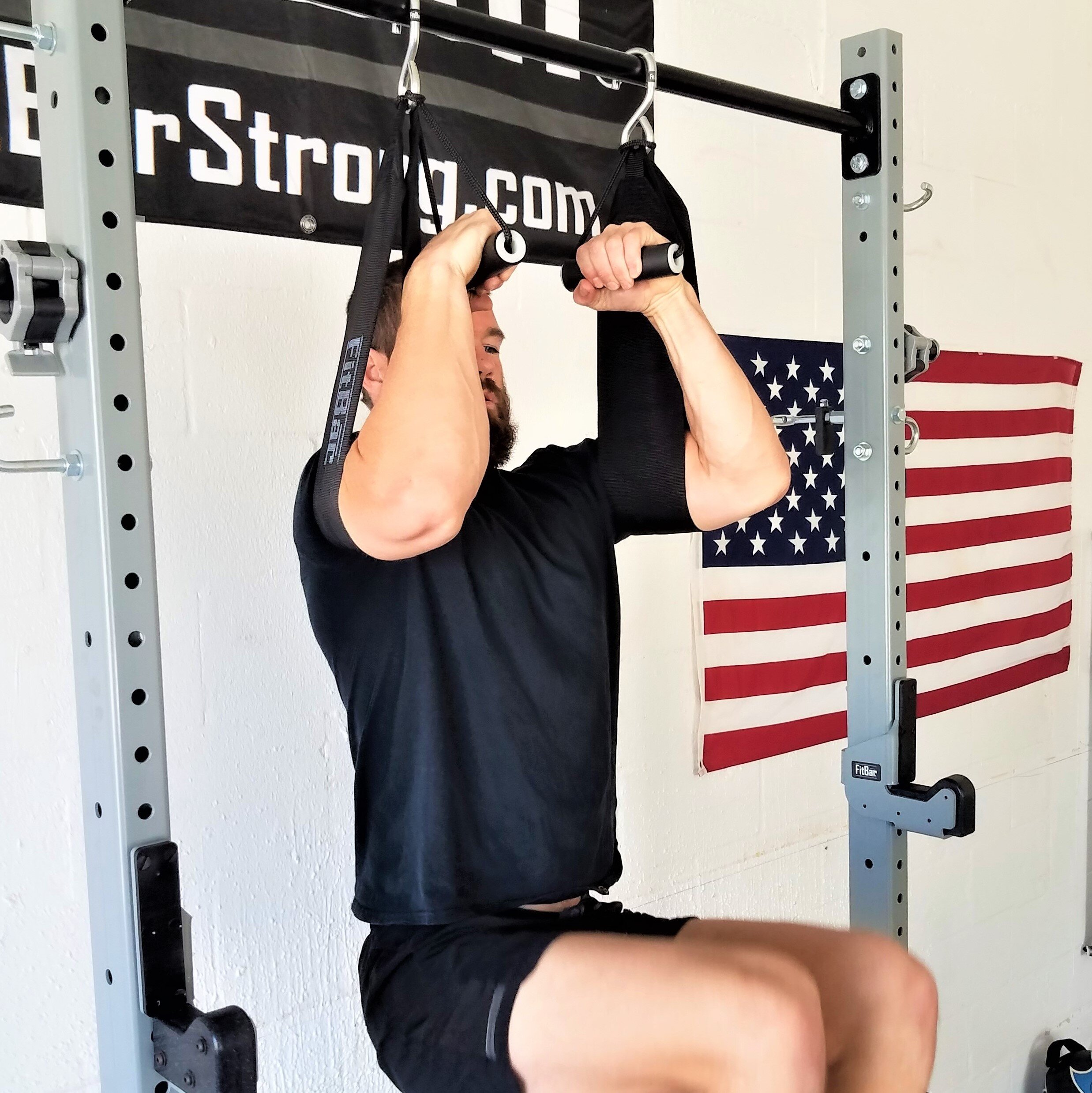 New 2pcs Hanging Ab Straps Gym Fitness Leg Lift Exercises Sling Abdominal Straps 