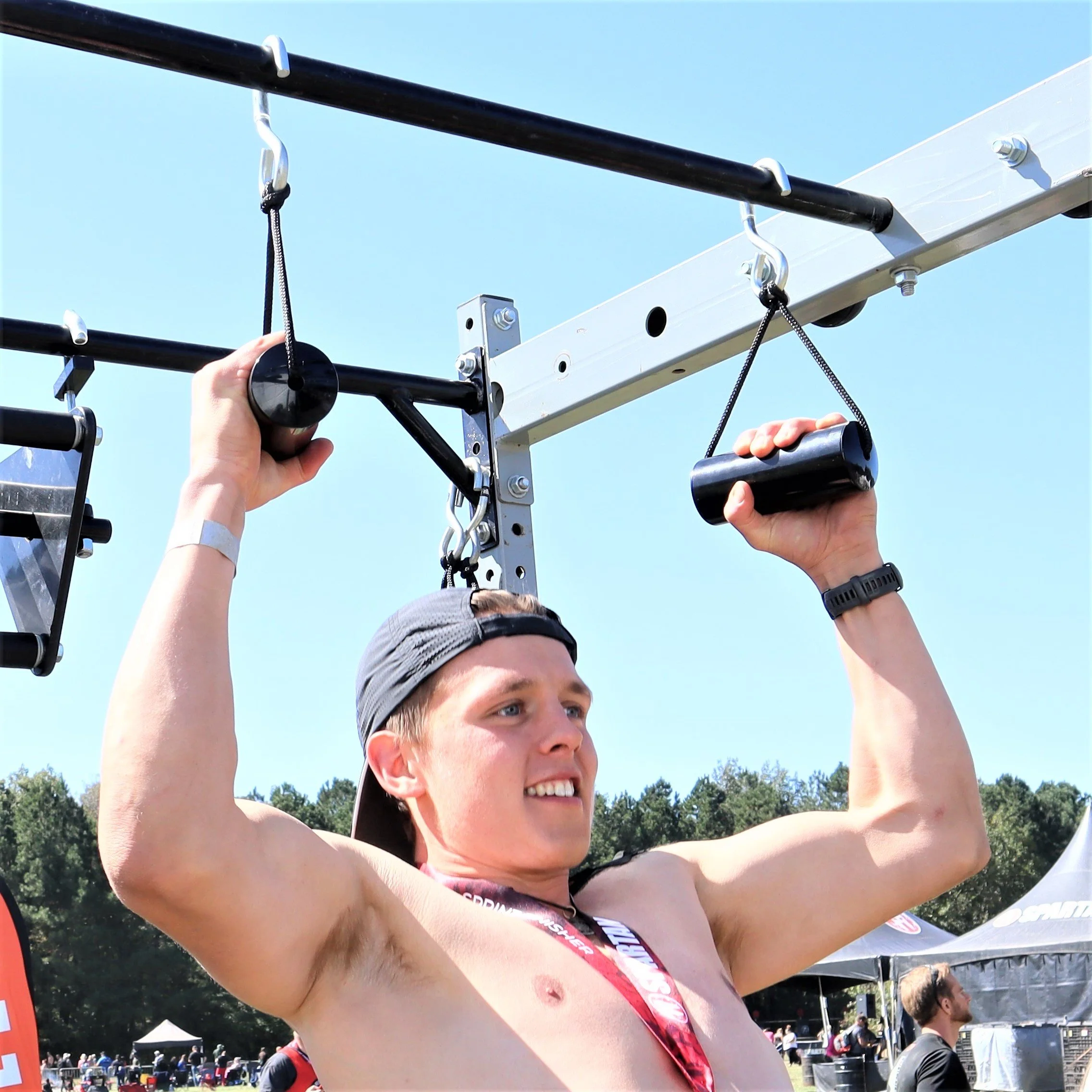 Fat grip forearm activation