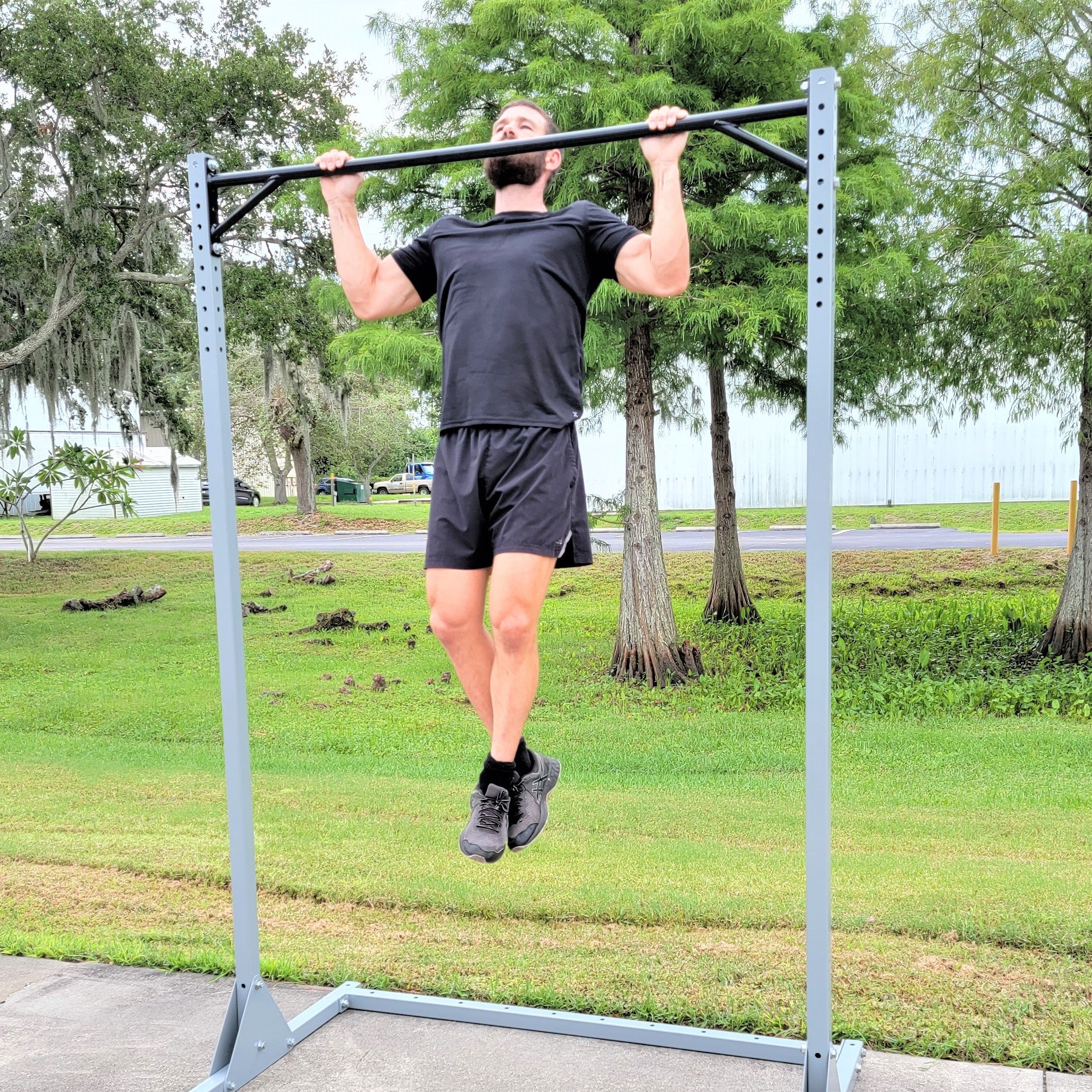 Relative size Meditative Descriptive outdoor metal pull up bar Weakness ...