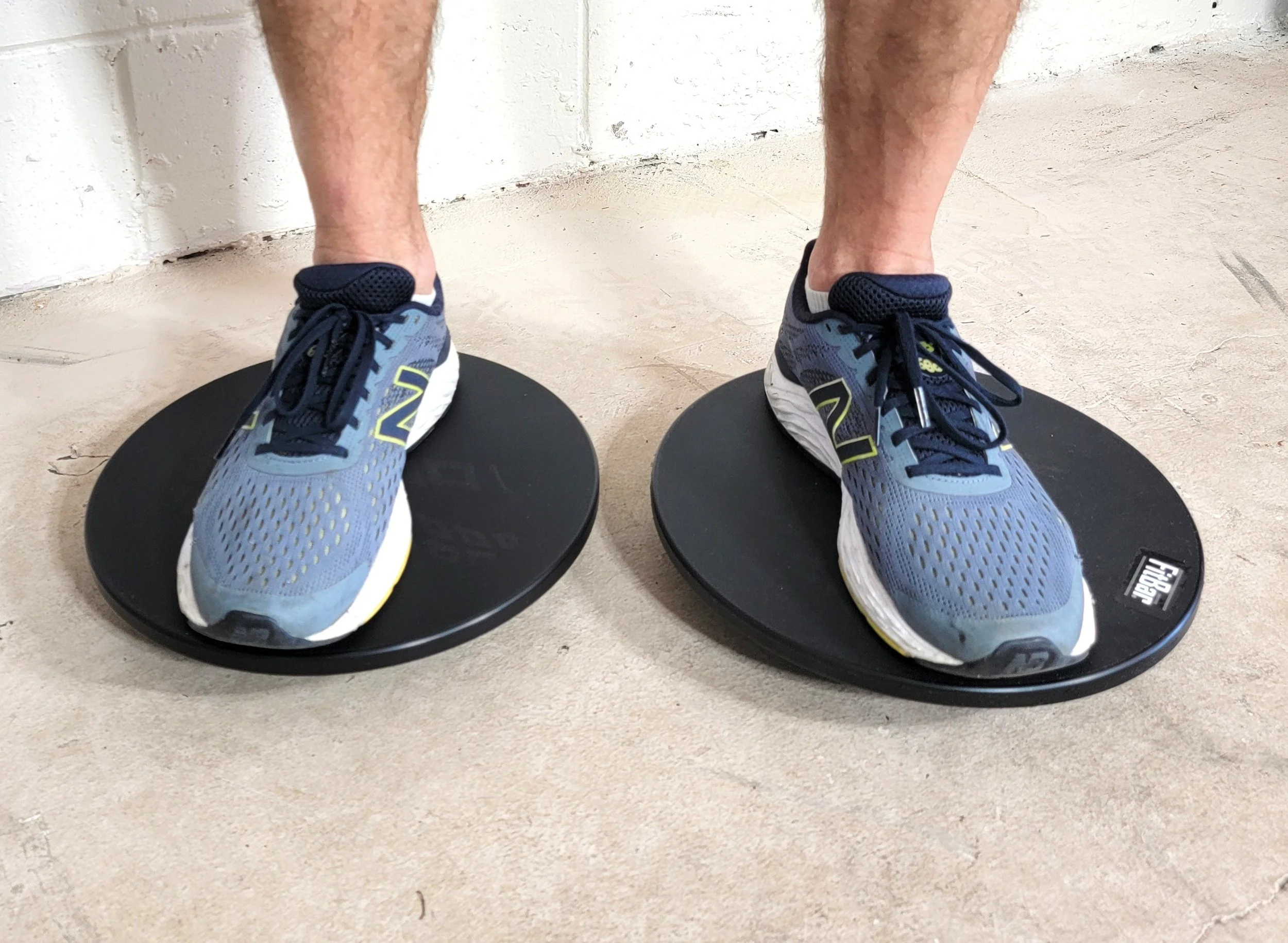 balancing on two balance boards