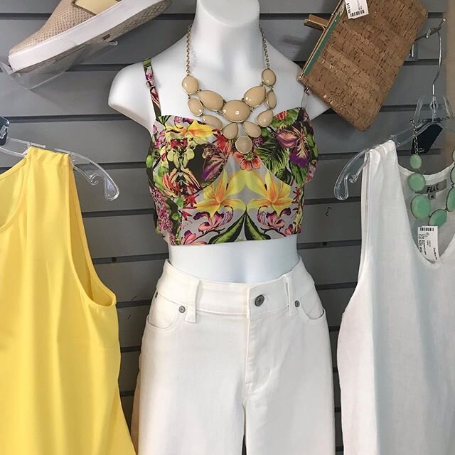 Summer fun fashion!  You can purchase in store, by phone or online!  614-486-0031. 1521 W. 5th Ave., Columbus 43212. www.onemoretime.com. #OneMoreTimeColumbus #SummerClothes #614 #Consignment #ShopLocal