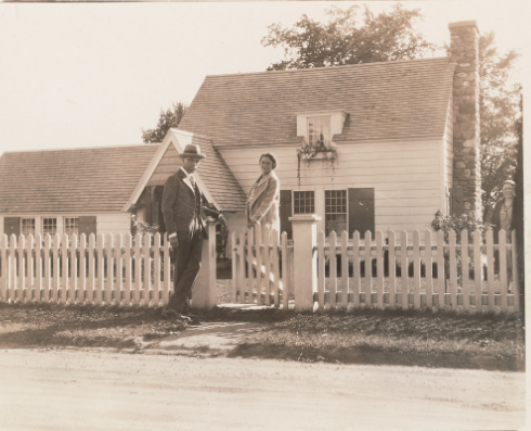 James Weldon Johnson and Grace Nail Johnson at their summer home, Five Acres.