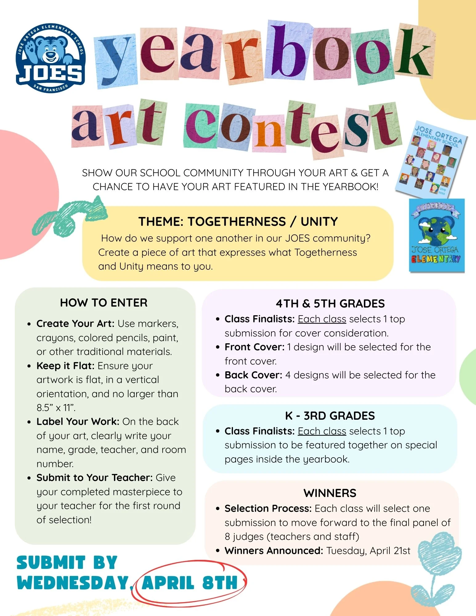 Yearbook Art Contest Submissions Due!