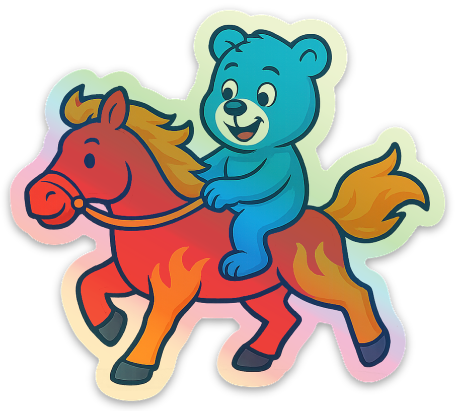 JOES Year of the Horse Holographic Sticker