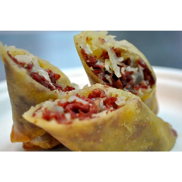 Crispy "Hot Pastrami" Spring Roll