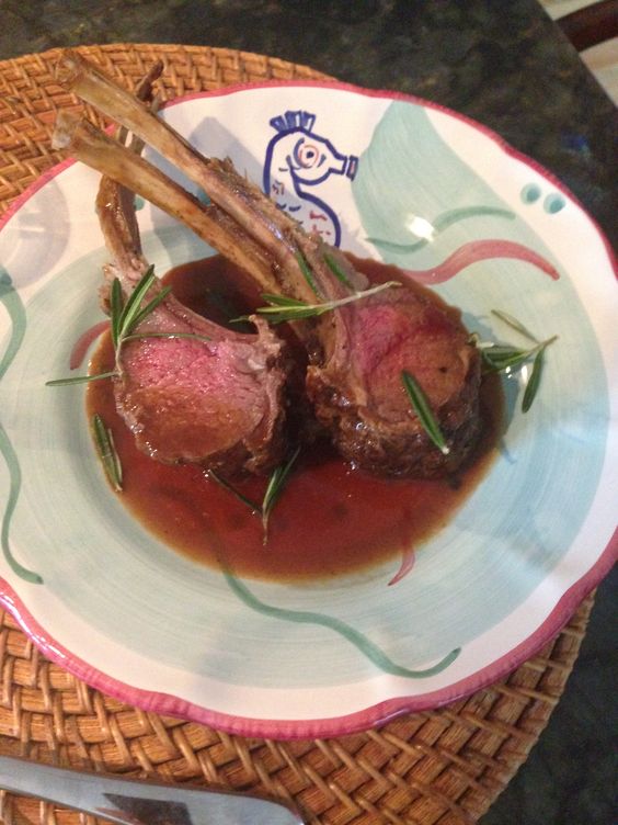 Lamb Chops w Rosemary-Marsala Reduction