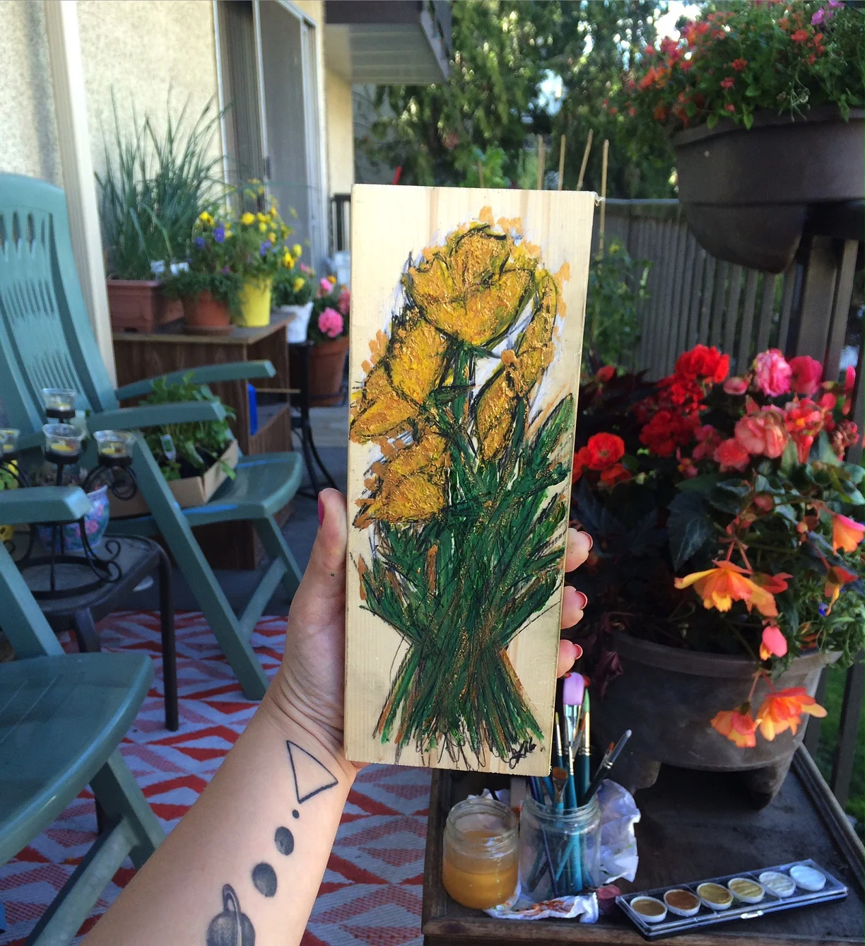 Mustard Poppies