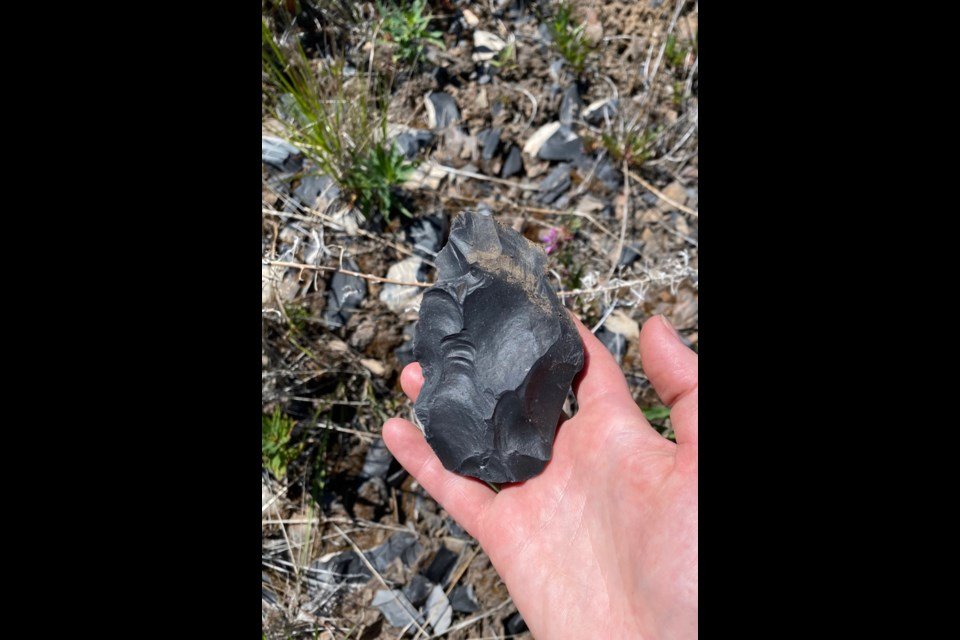 Preform at a quarry site, Arrowstone Hills. Katie Sperry.jpg