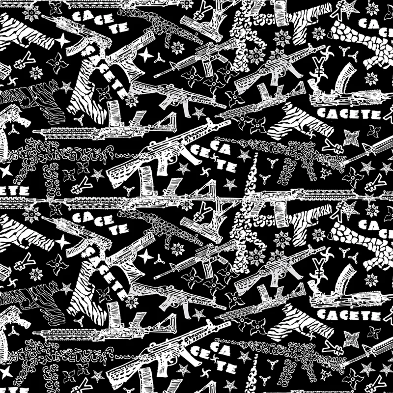 estampa armas animal print para Cacete