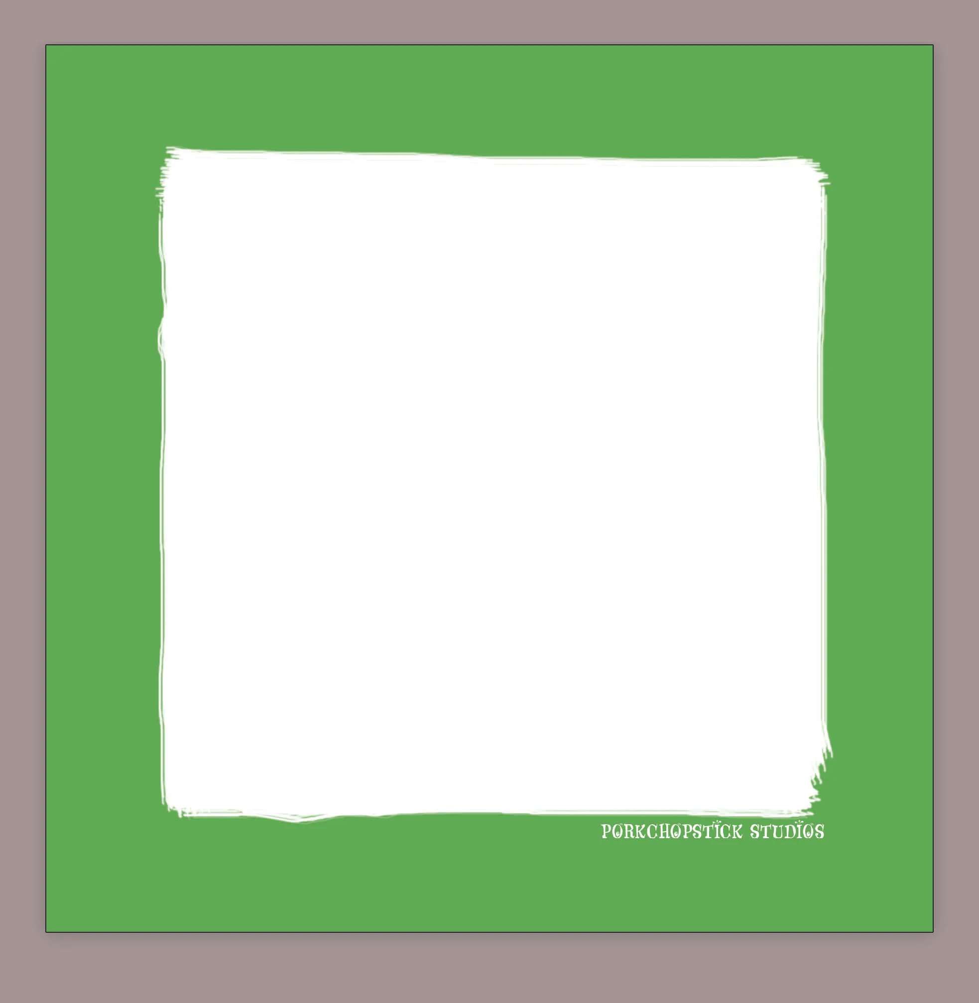 GREEN FRAME POST IT NOTE 3" X 3"