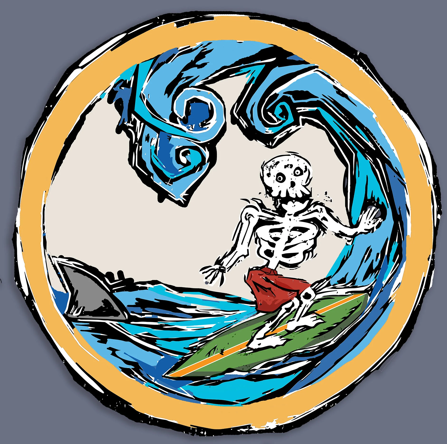 DS7SS SURFIN' SKELLY