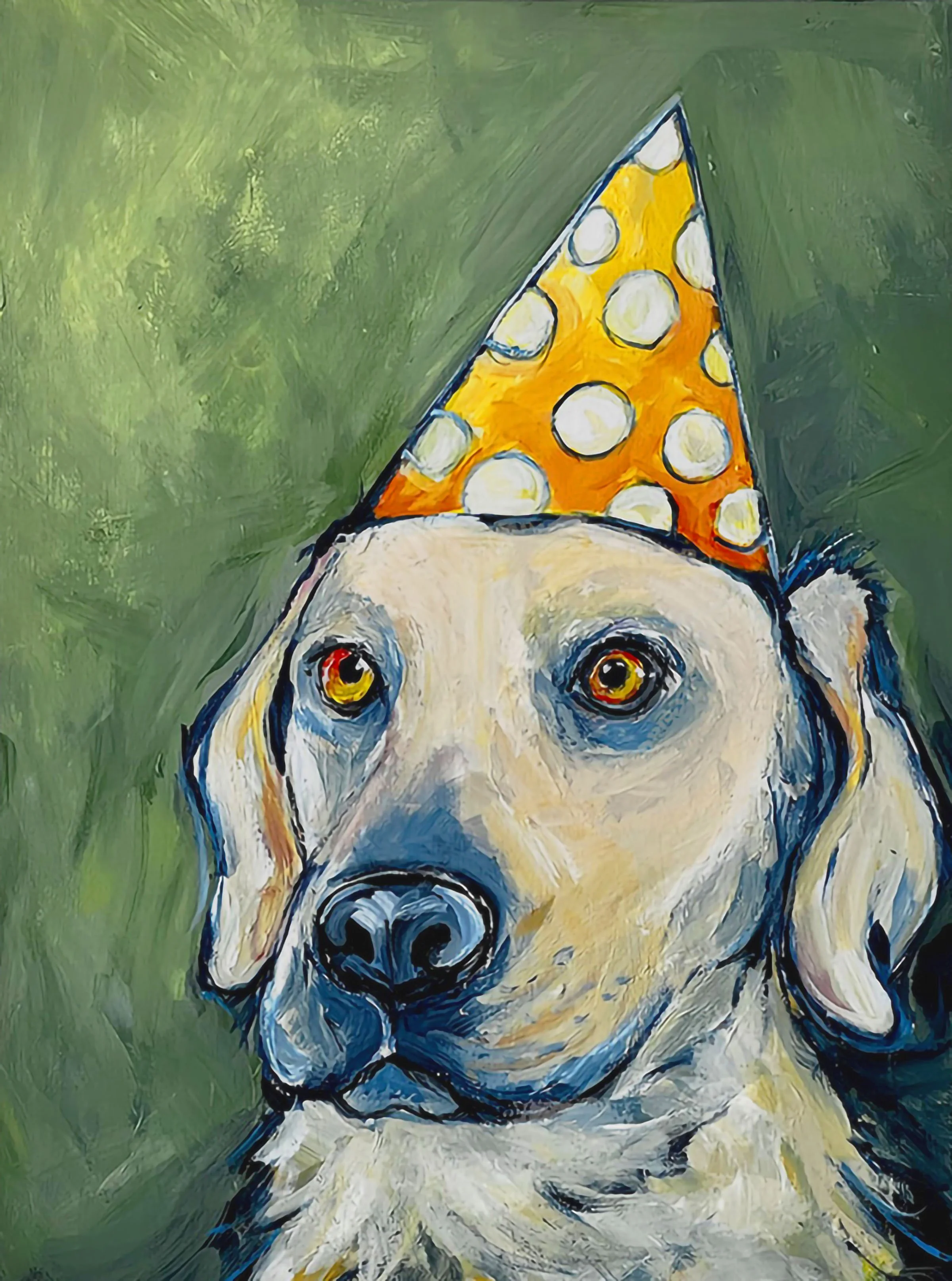 pup party giclee print framed