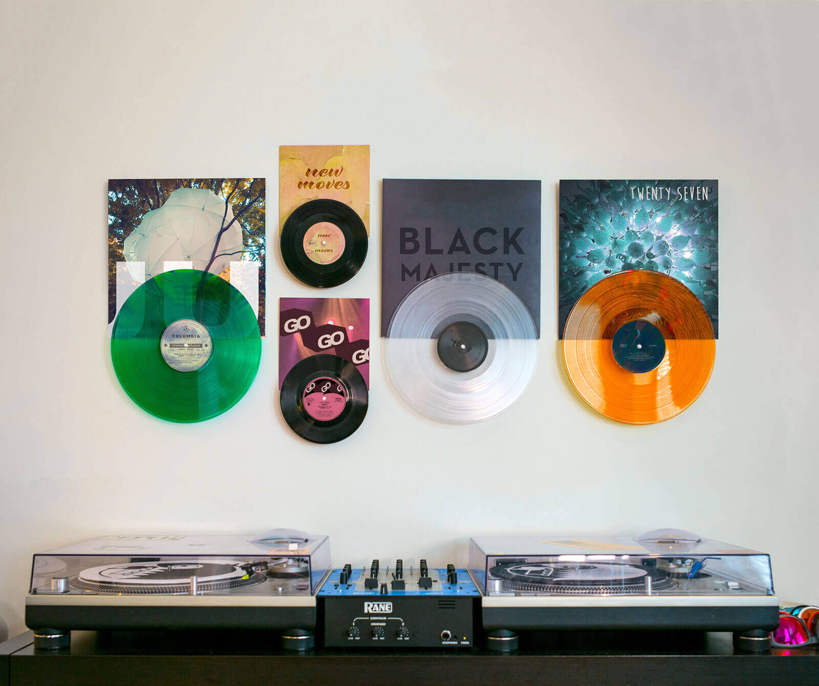 Vinyl Record Display for up to 60 Albums