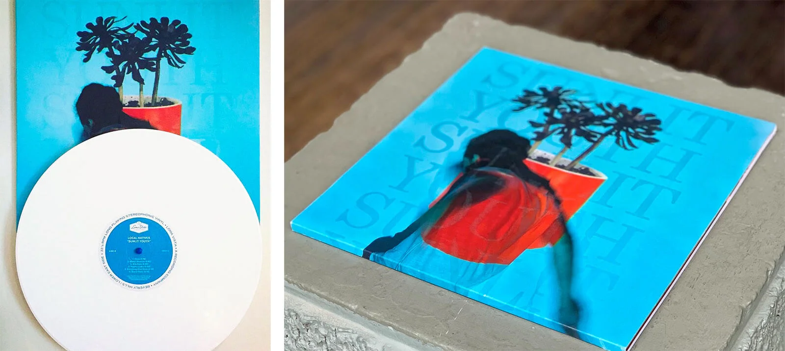 Branded Intent: In 2016 Local Natives released Sunlit Youth (Loma Vista Recordings). The album features a white vinyl record, 12 full color picture inserts, and photochromic ink that is invisible to the eye until placed in the sunlight, revealing the album name on the cover.