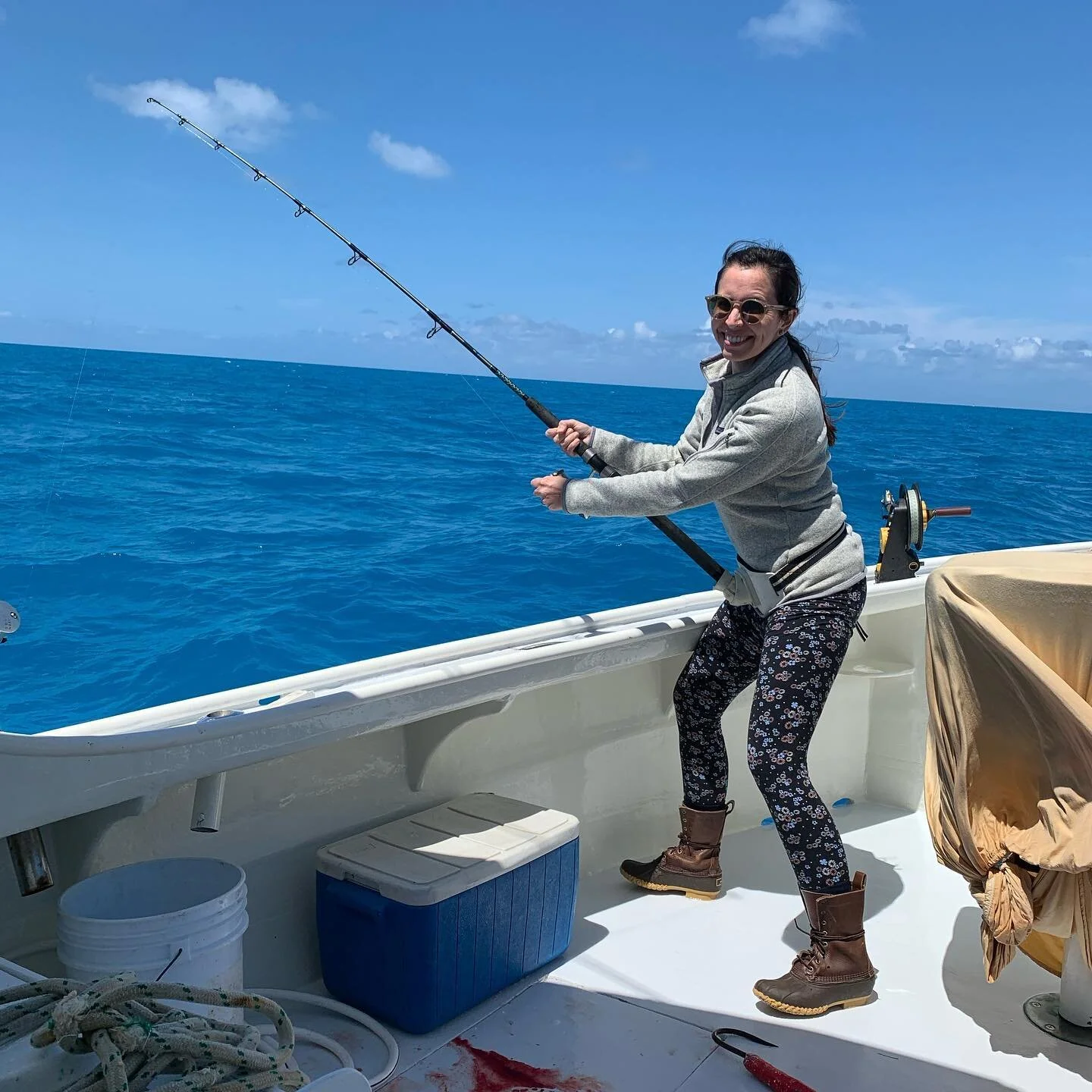 When Cap&rsquo;t Jim popped the question in 2013 - he said, &ldquo;Let&rsquo;s Get Hooked&rdquo; but little did I know what he meant... 😂 #lifeofafishermanswife 
.
.
.

#bermuda #bermudafishing #fishingcharter #gotobermuda #bermudadreaming #weareber