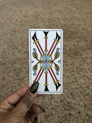 V of Wands - CBD Tarot de Marseille