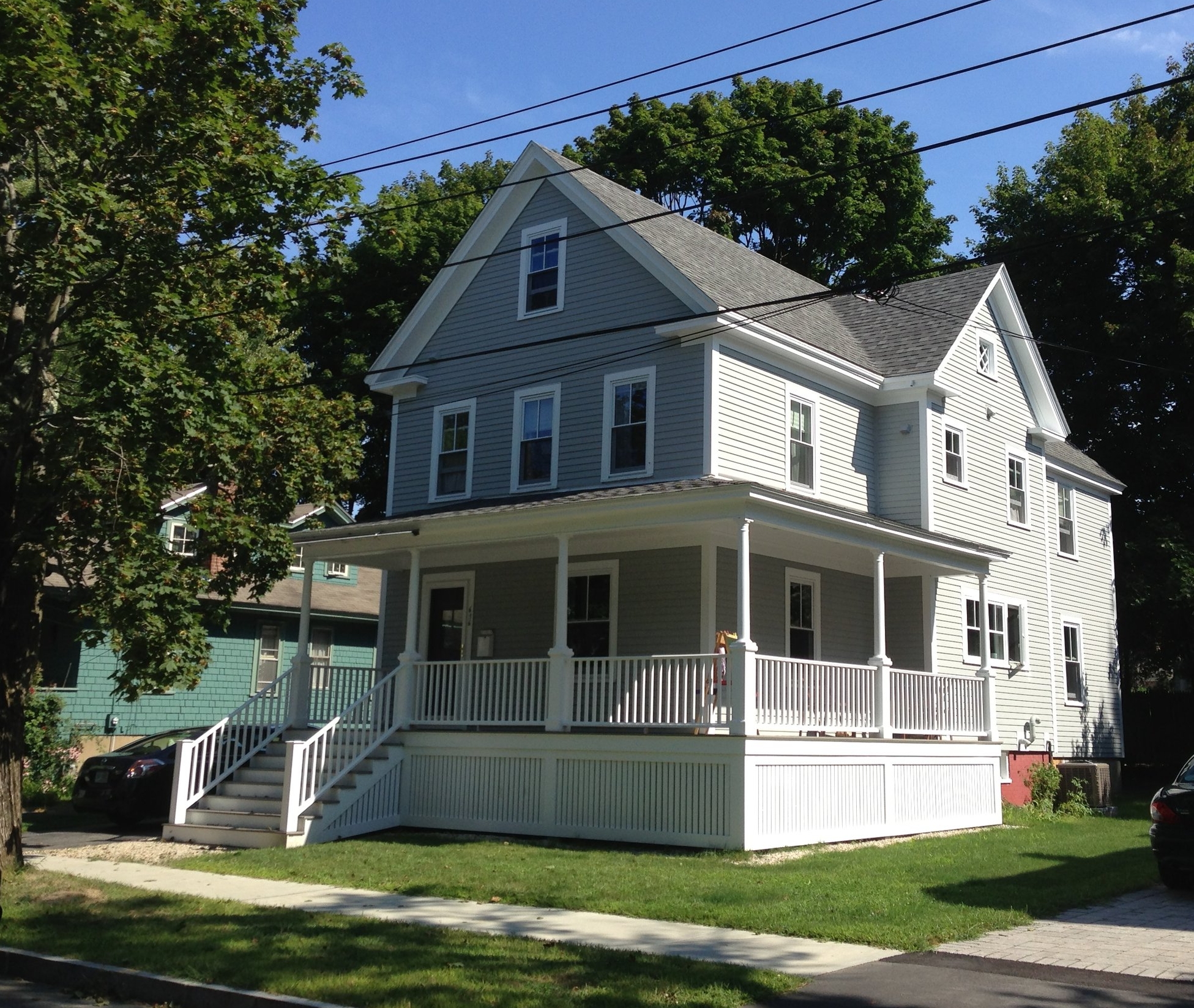  full exterior restoration, including MDBdesign trademark porch surround 