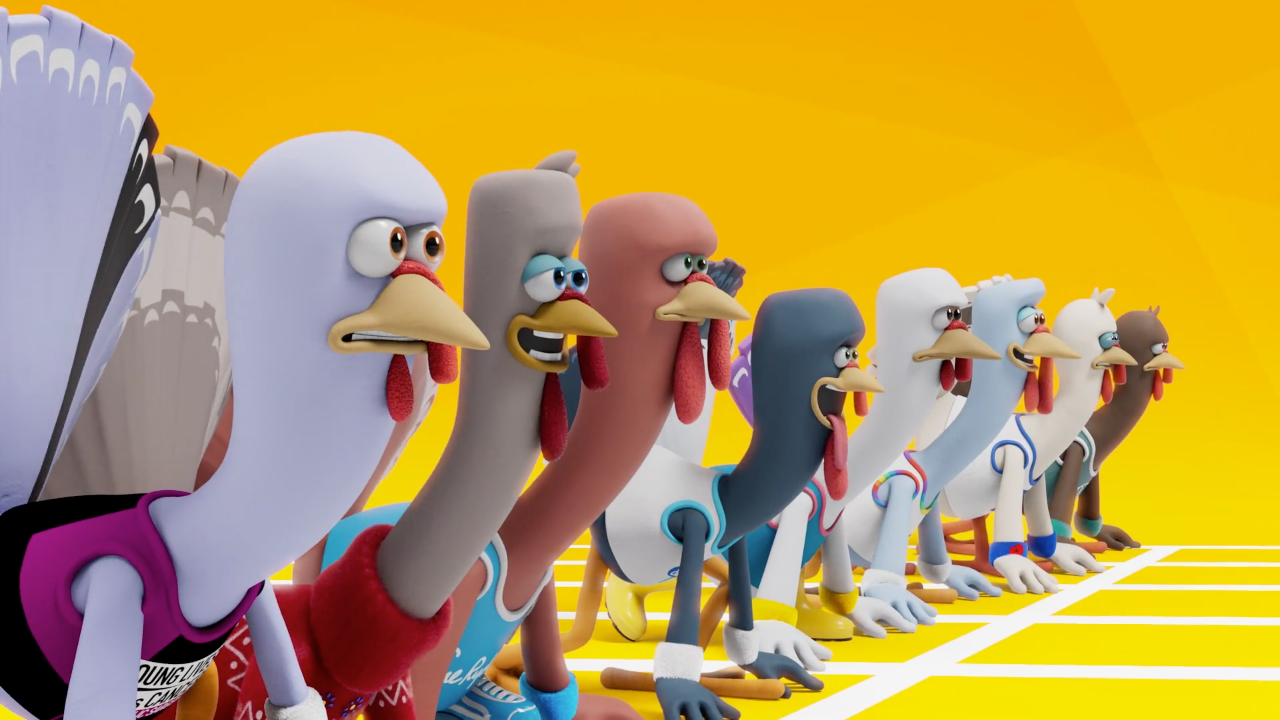 Aardman team up with PayPal for charity Turkey Dash.