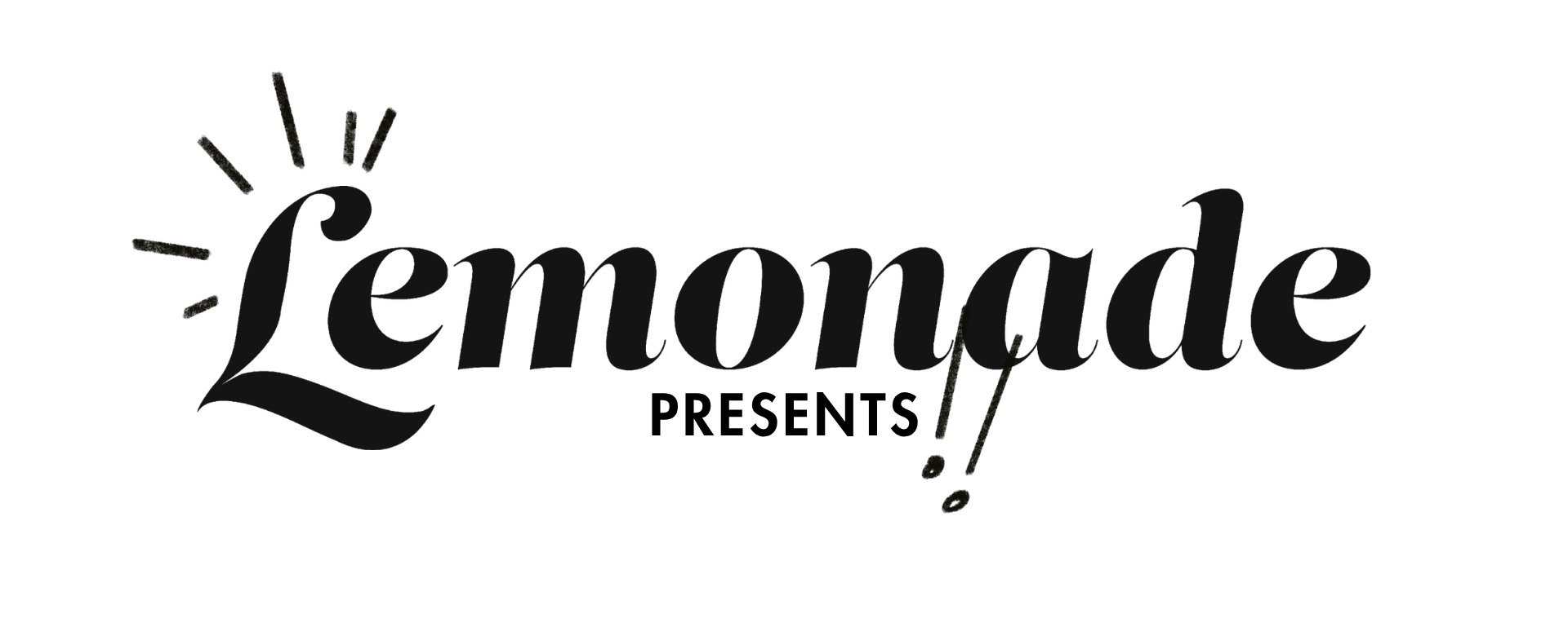 Stylized black text spelling 'Lemonade' with a small sunburst above the 'L'.