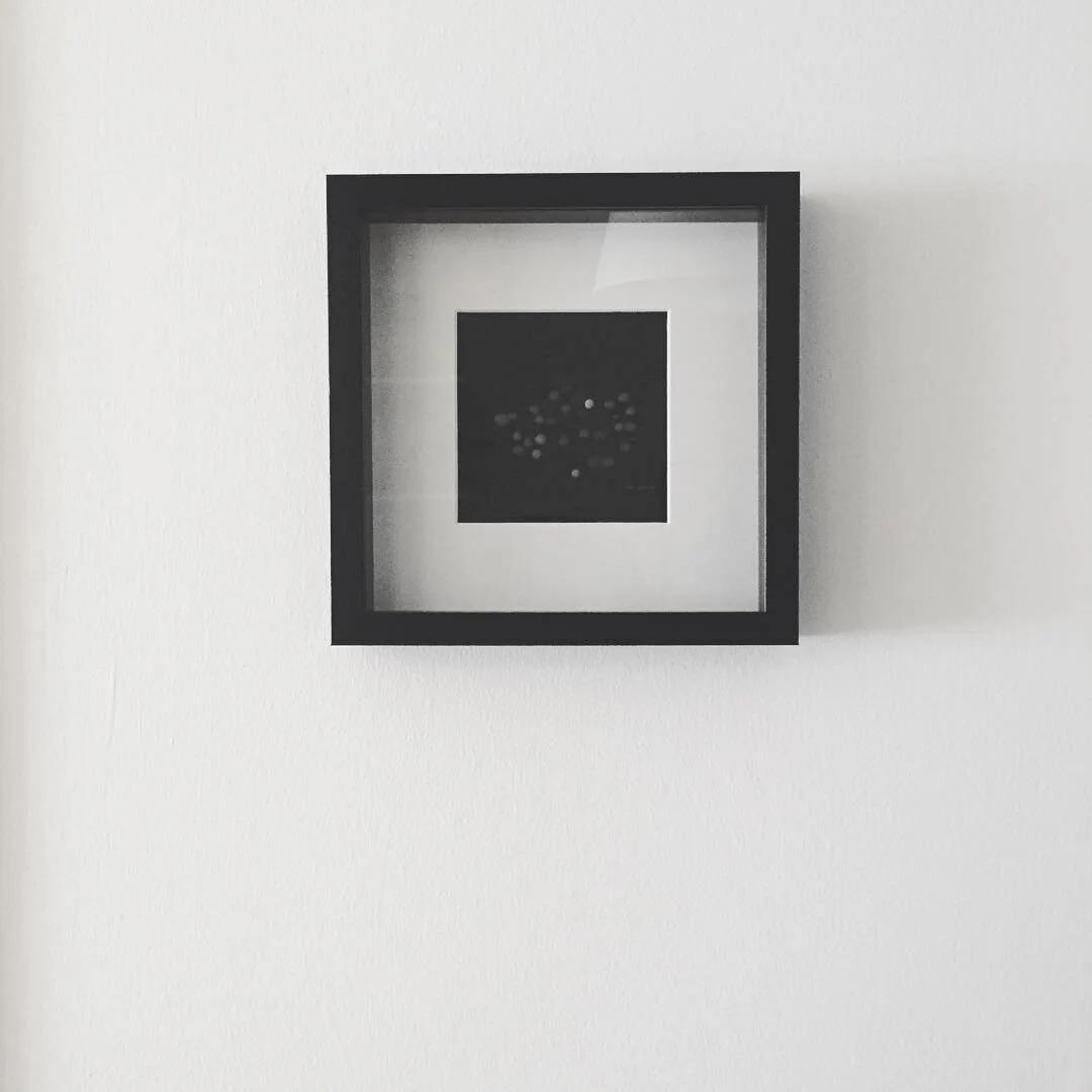 My friend Bruce and Maria Elena framed my piece for their apartment♡