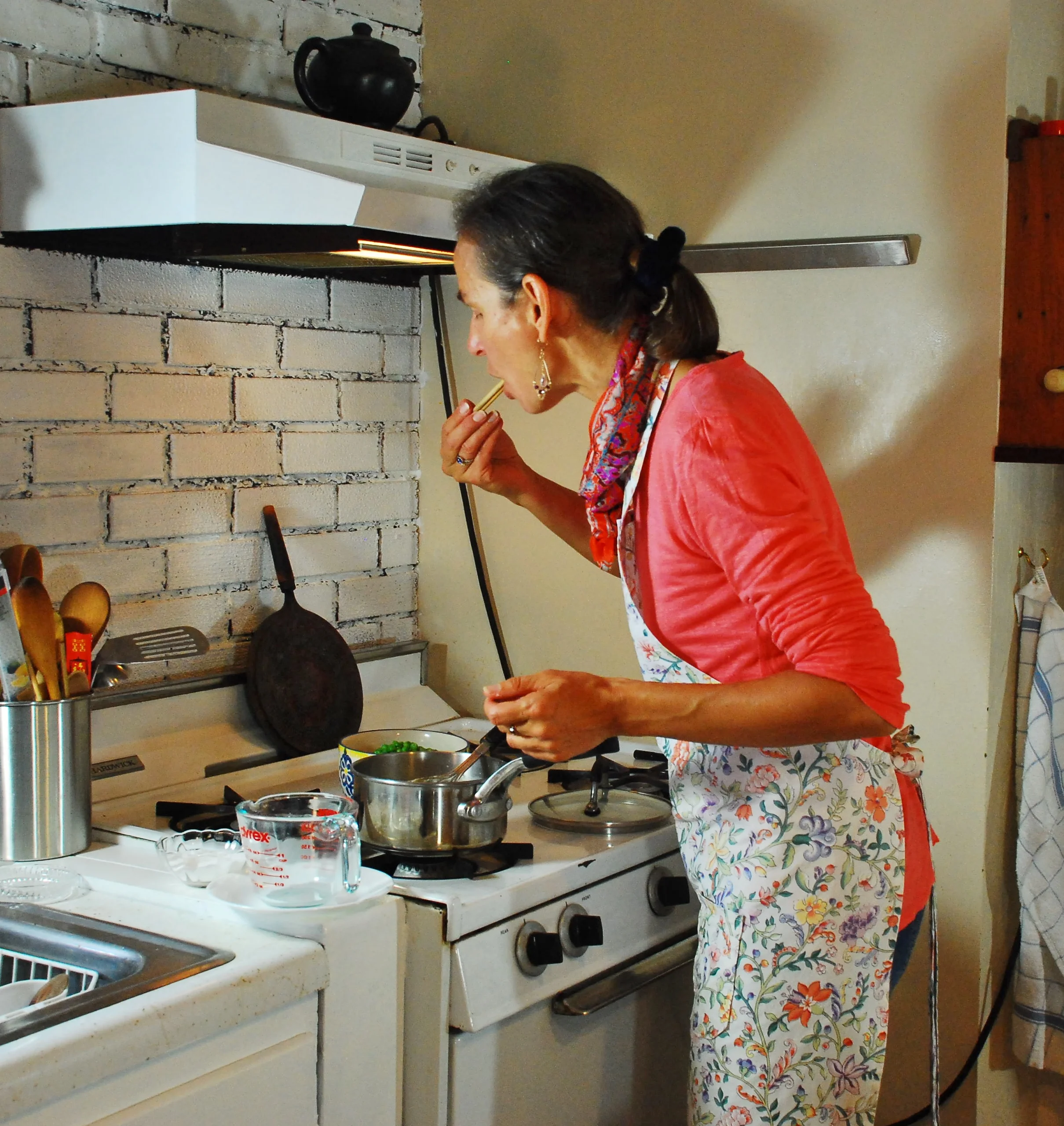 Tasting in the kitchen