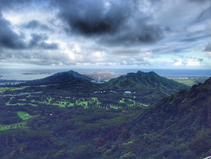 views from Nuuanu Pali Lookout