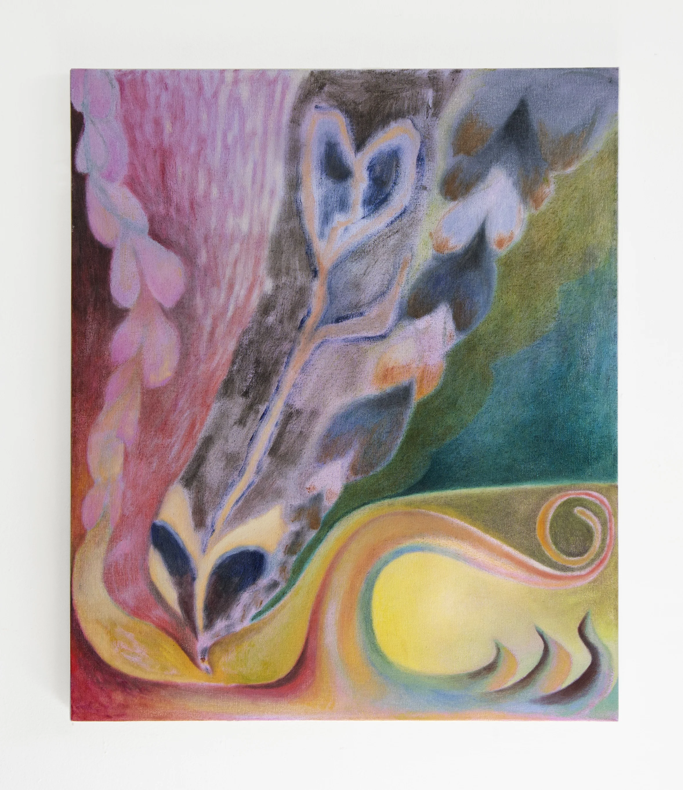 Oil and wax on canvas 25 x 21 inches