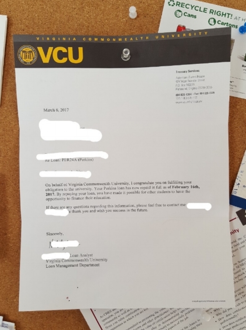 Sorry for the shitty picture, but the proof is in the puddin'!.. Or on my cork board.