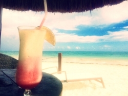 Beach cocktail service!