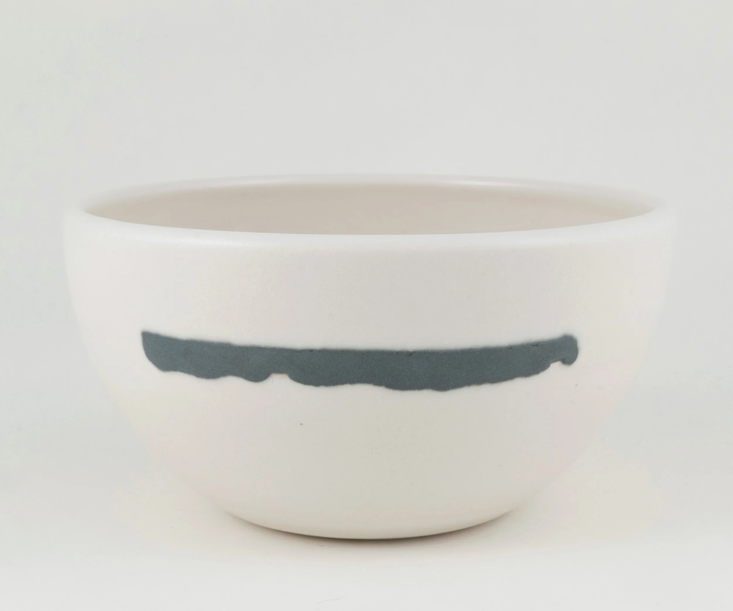 Grey Stripe Cereal Bowl