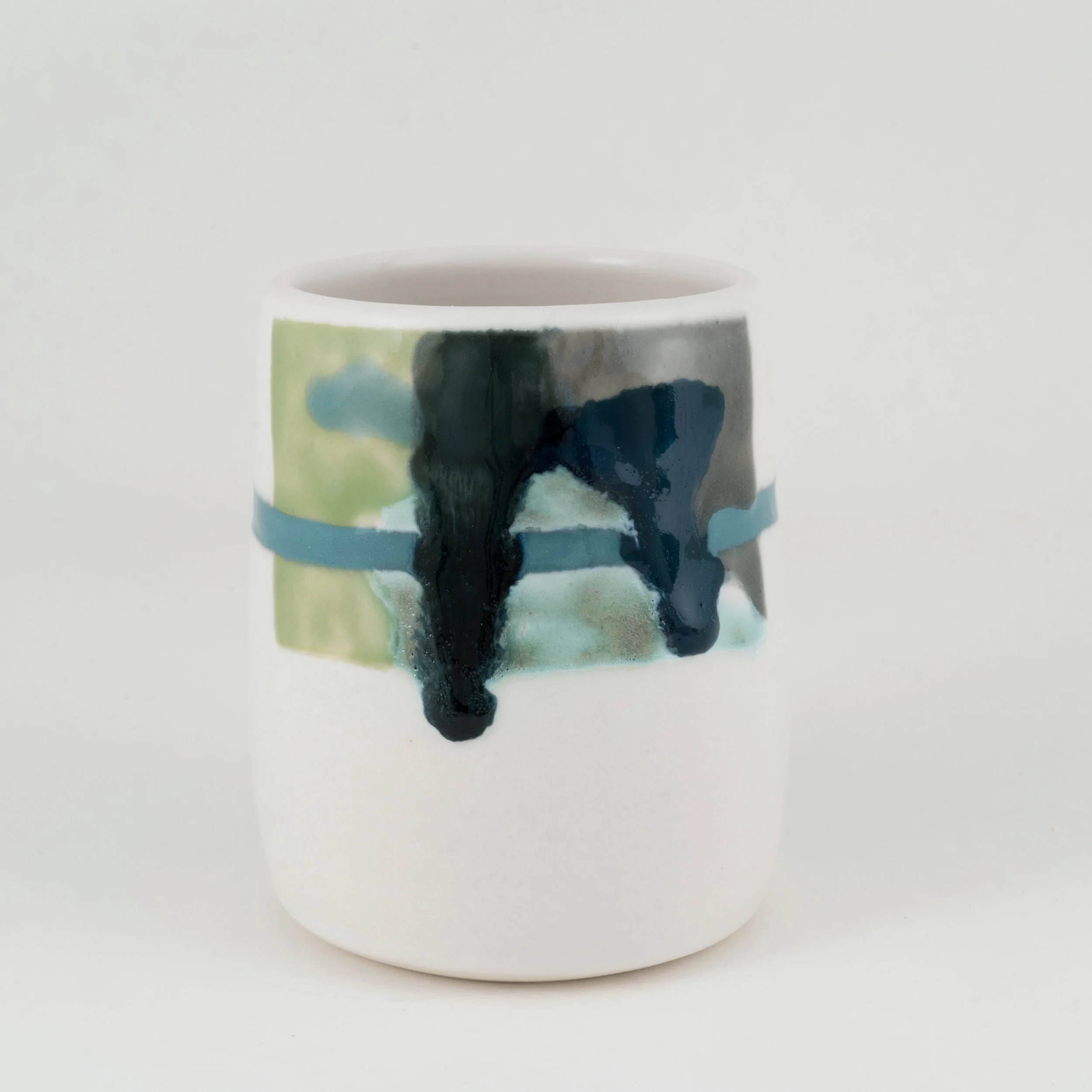 Blue and Green Colorway Cup