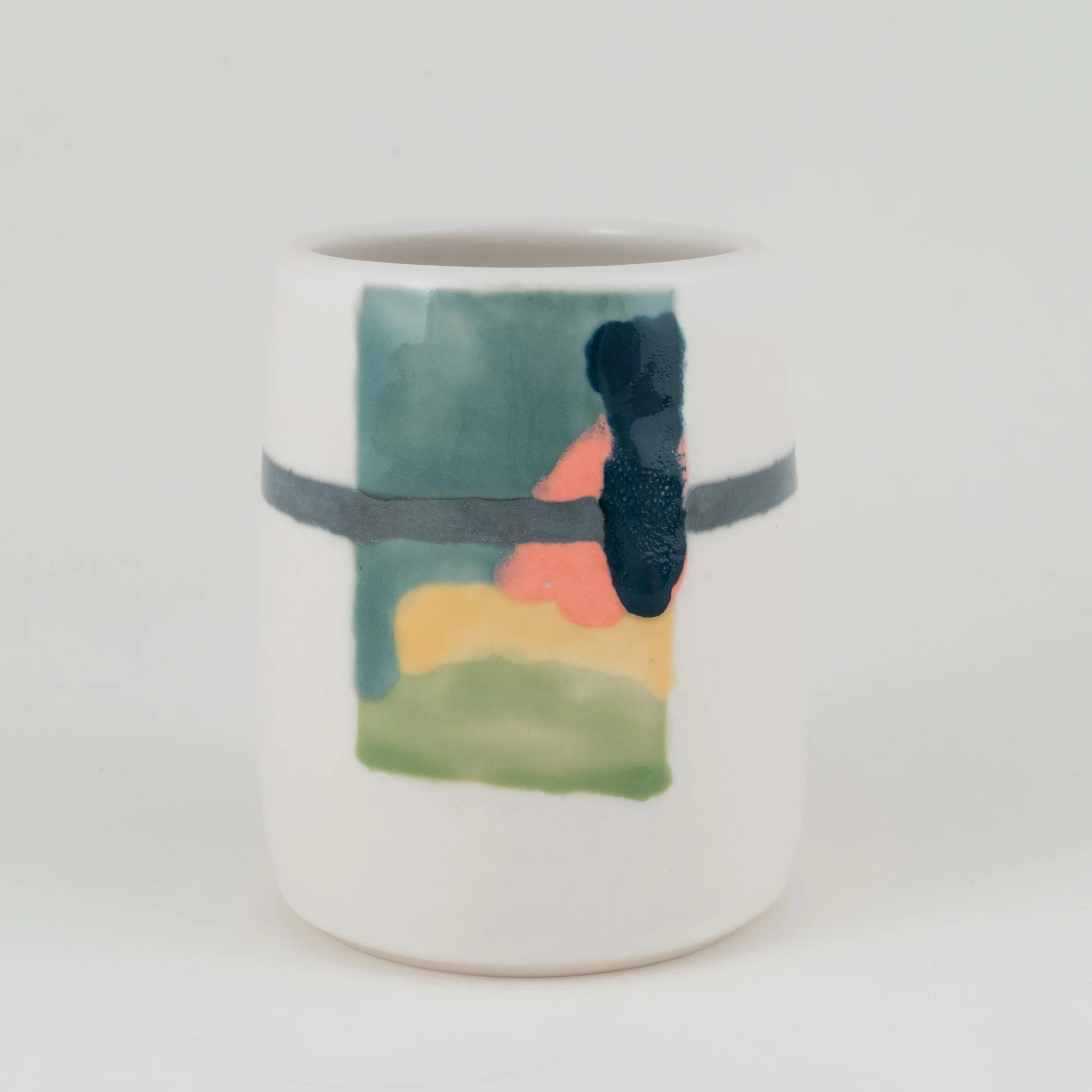 Grey Stripe Navy Drip Colorway Cup