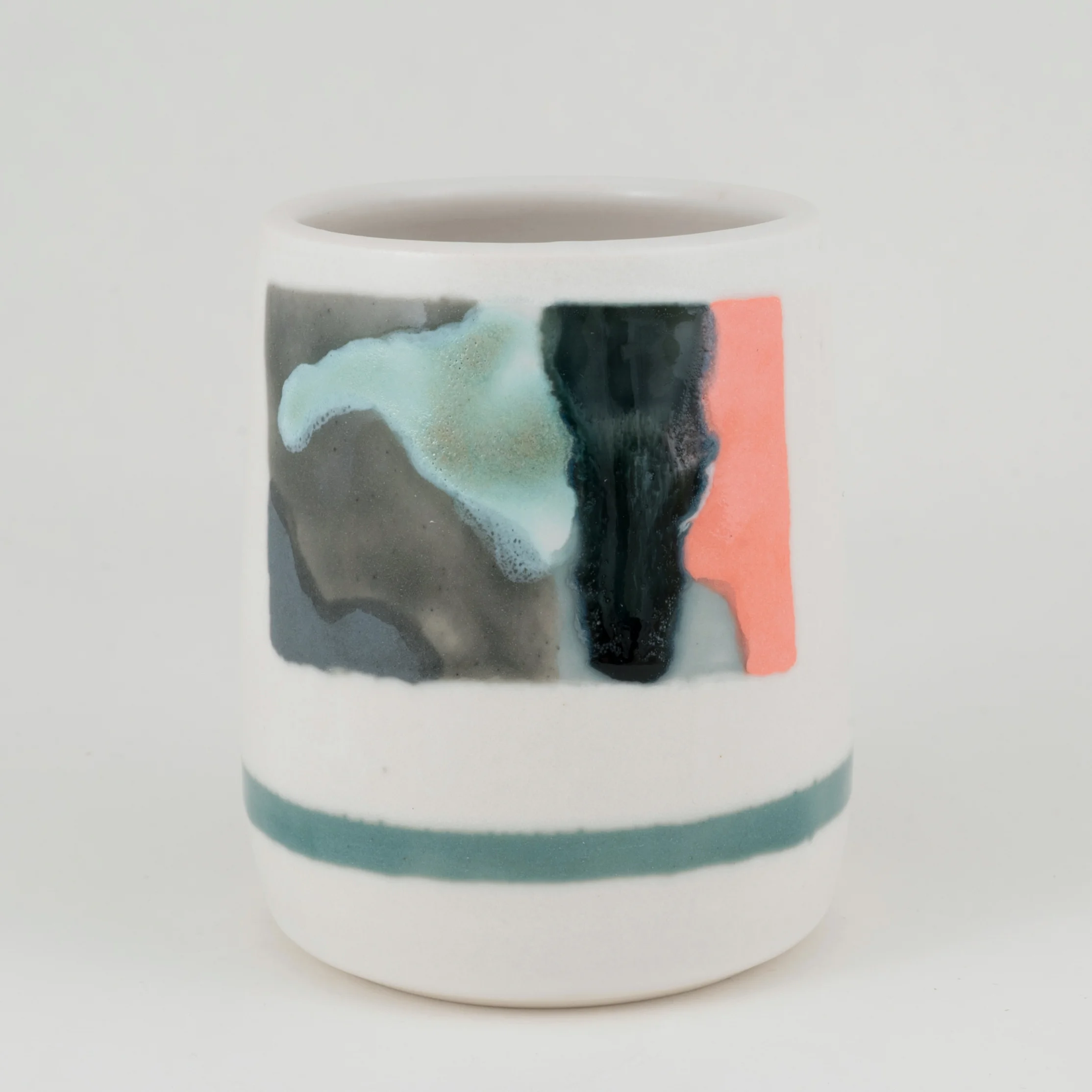Teal Stripe Colorway Cup