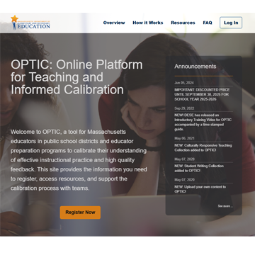 OPTIC:  Online Platform for Teaching and Informed Calibration