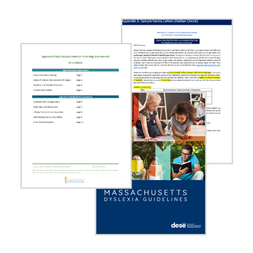DESE Early Literacy Screening Guidance and Resources