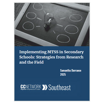 MTSS in Secondary report cover