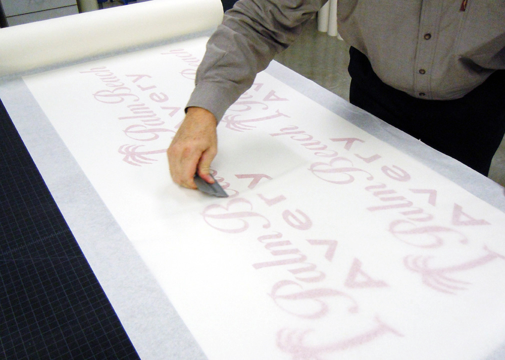 Vinyl application.