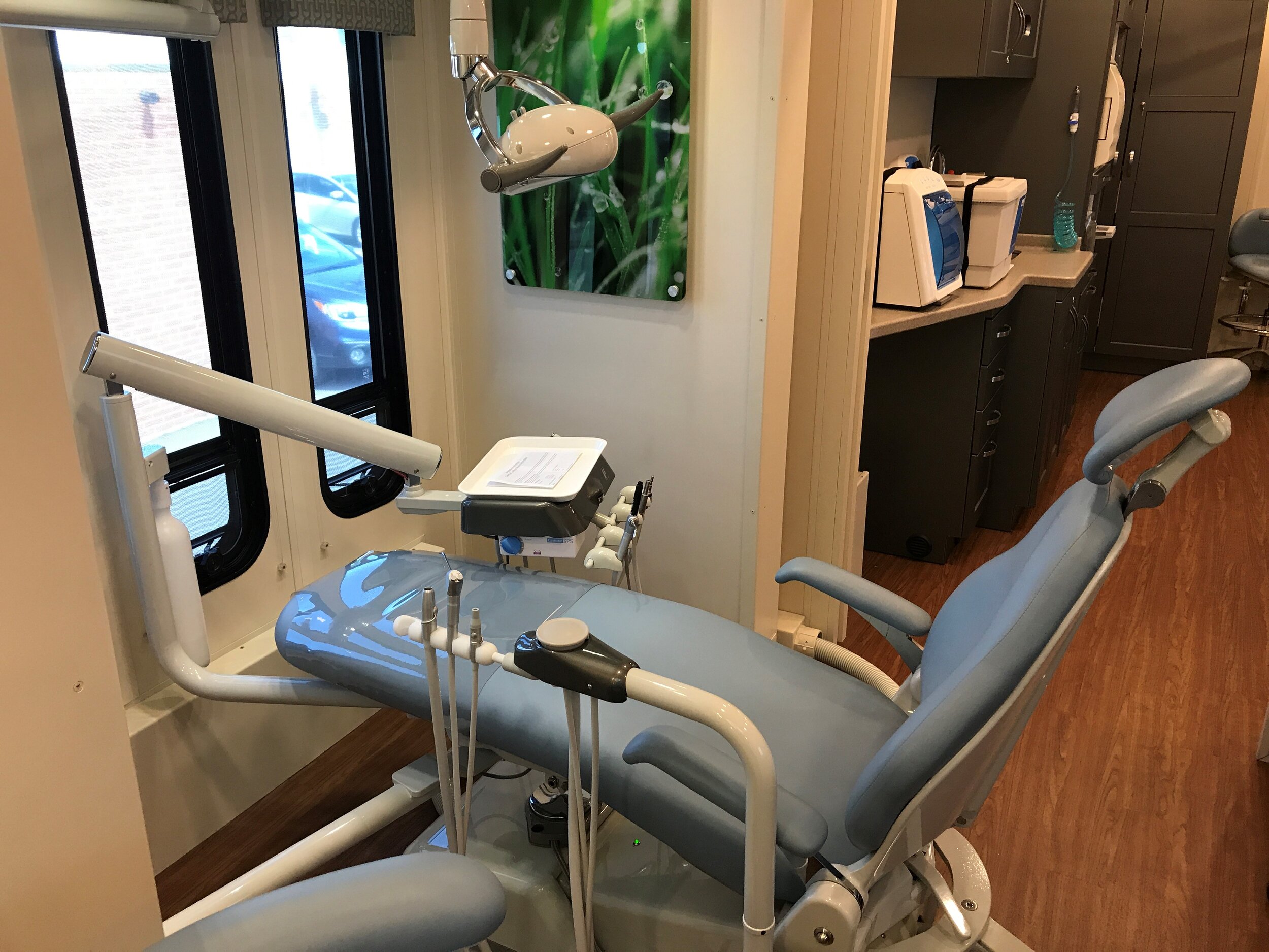 Dental exam chair