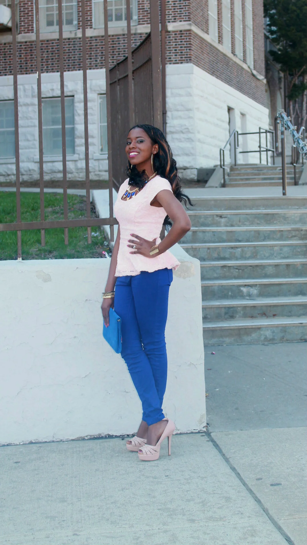 Pale Pink in Lace + Jessica Simpson Heels