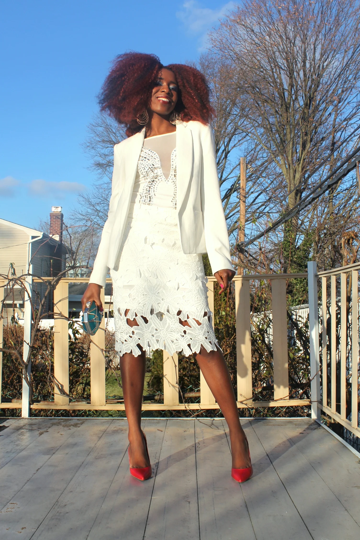 Embroidered Lace Skirt Over A Dress