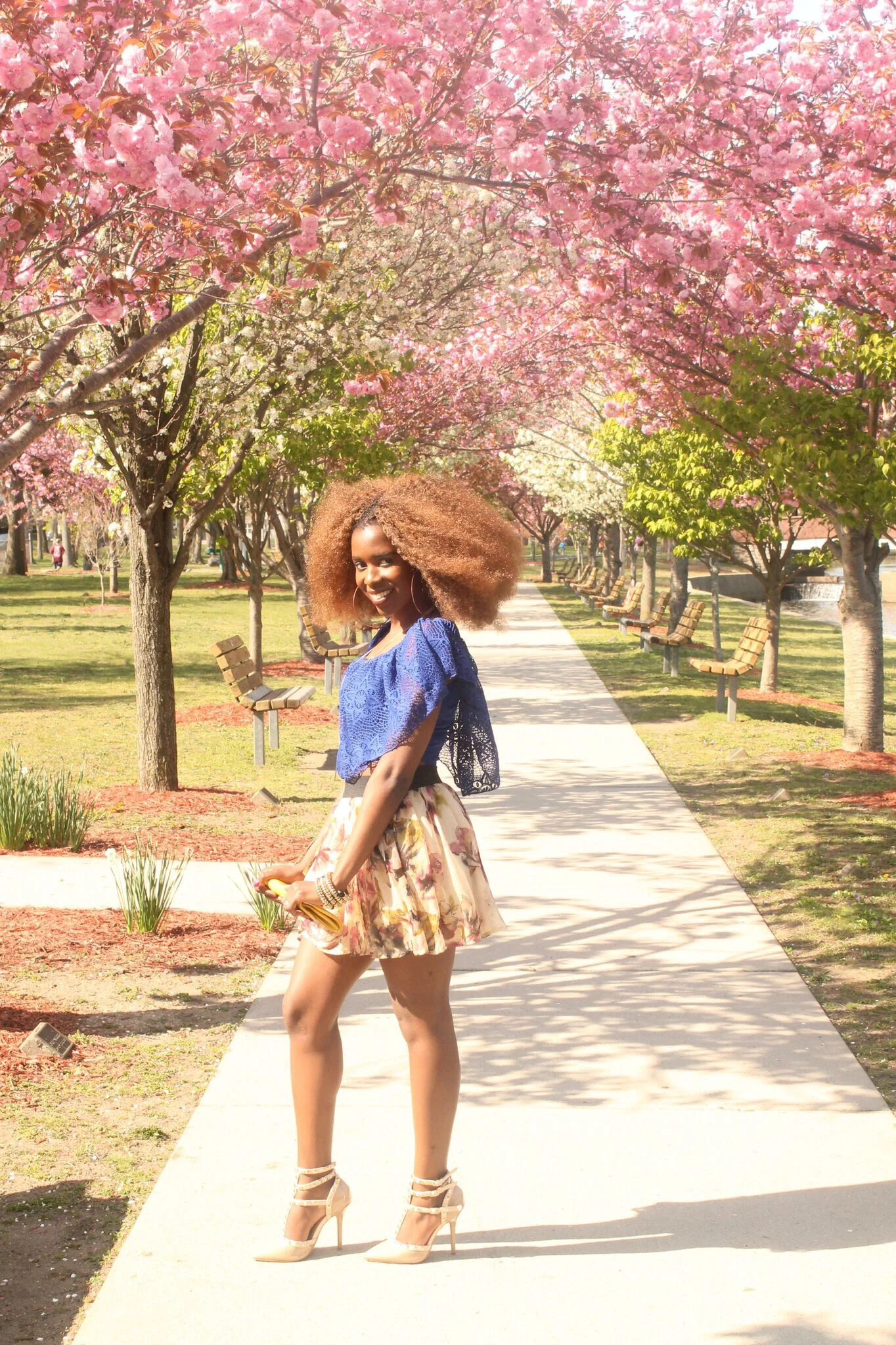 Skater Skirt in Cherry Blossom