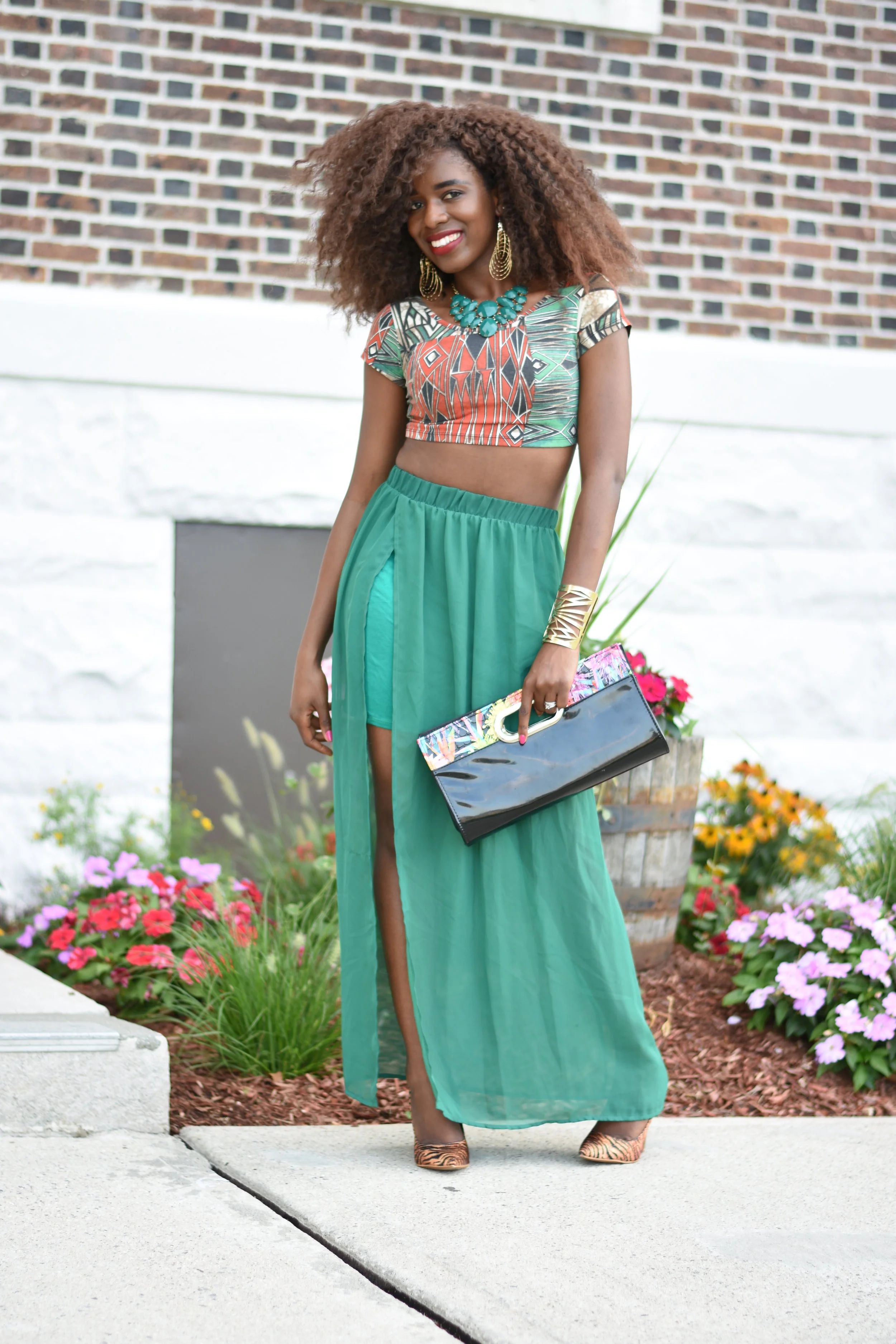 Styling a Mini Skirt with Sheer Maxi Overlay