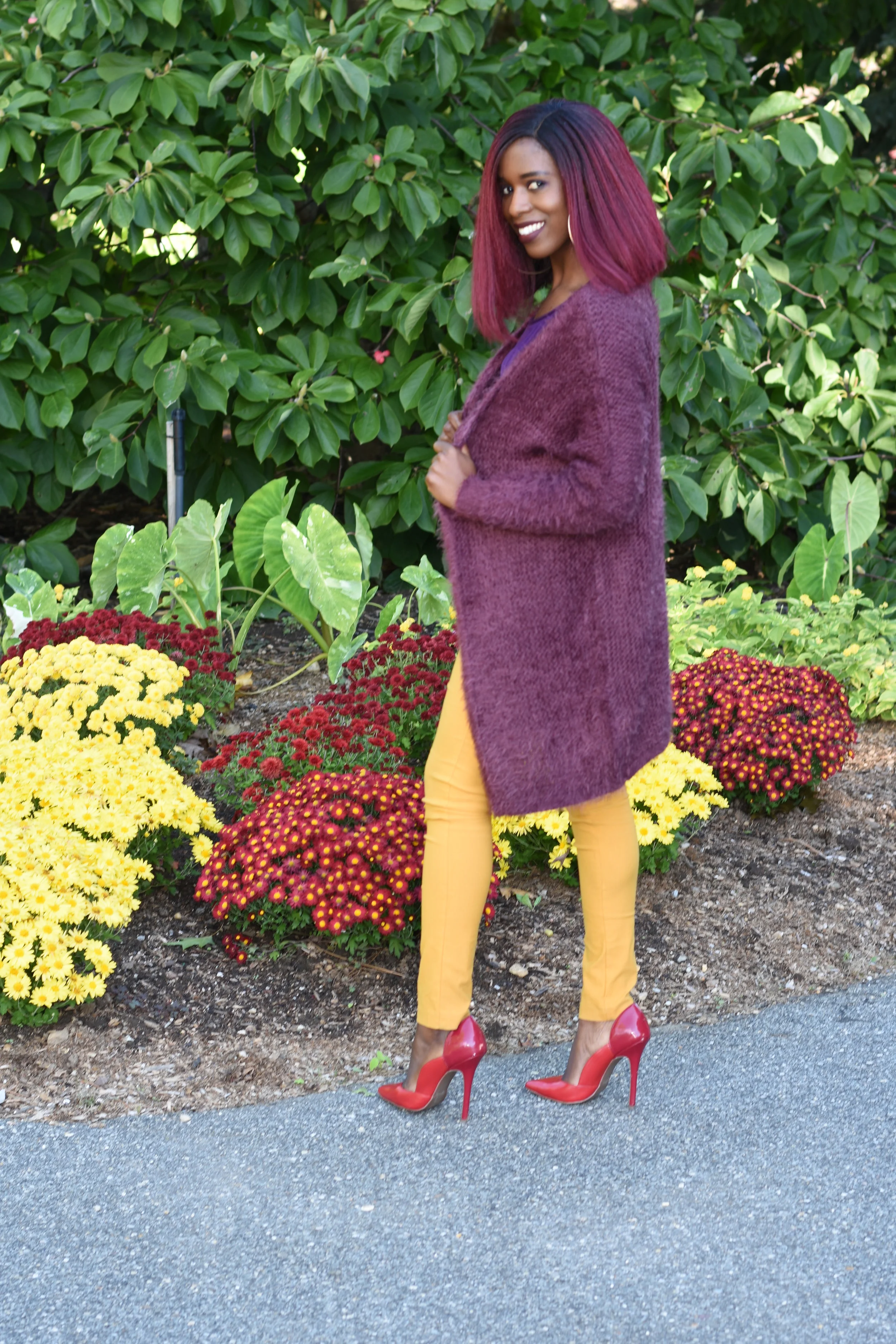 Fuzzy Open Front Sweater