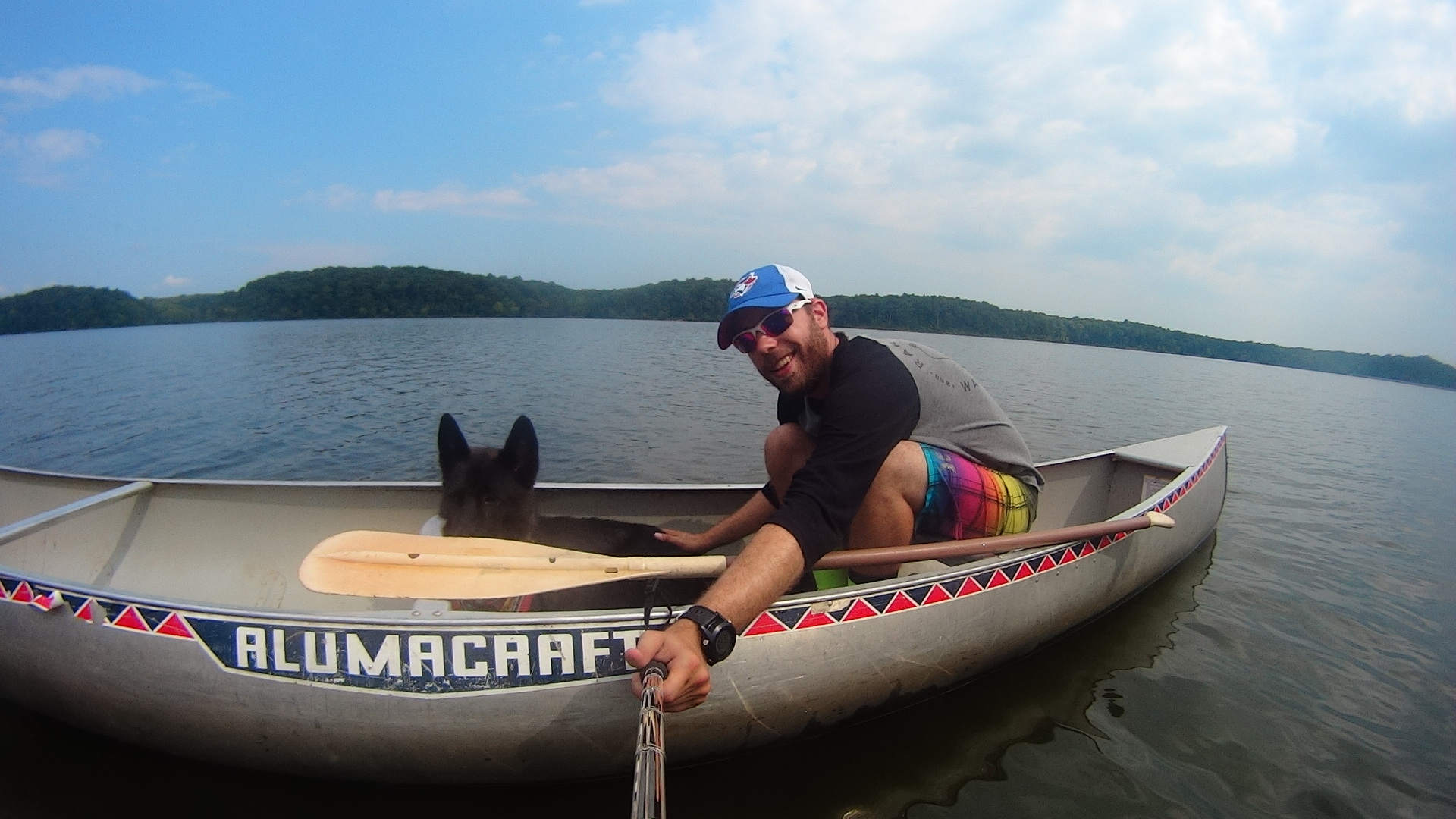Sirius and me on Energy Lake in LBL testing out the Showers Pass waterproof socks