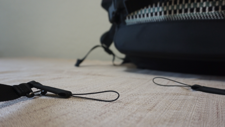 Thin, durable loop straps attach to your camera, clips provide easy temporary removal