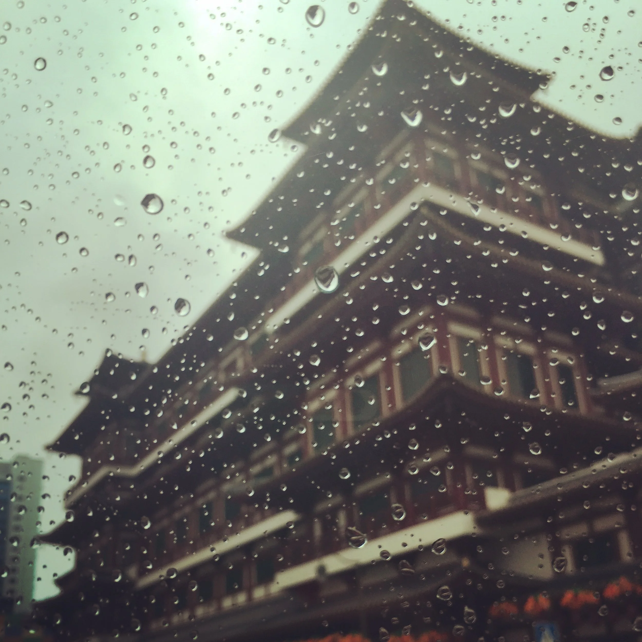 Chinatown in the rain