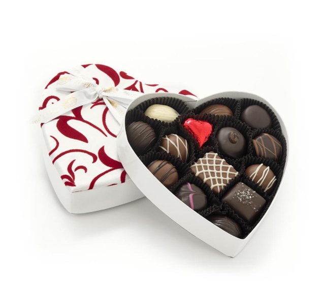 Rogers' Chocolates, Small White Velvet & Silk Heart, 14 pieces, $26.99, https://www.rogerschocolates.com/ You really can't have Valentine's Day without a little chocolate. This box of chocolates is the perfect mix with an assortment of mini creams, truffles with some caramel and nut chocolates as well. You can get this special and delicious box of chocolates for your partner or a family member and they will definitely enjoy every bite! 