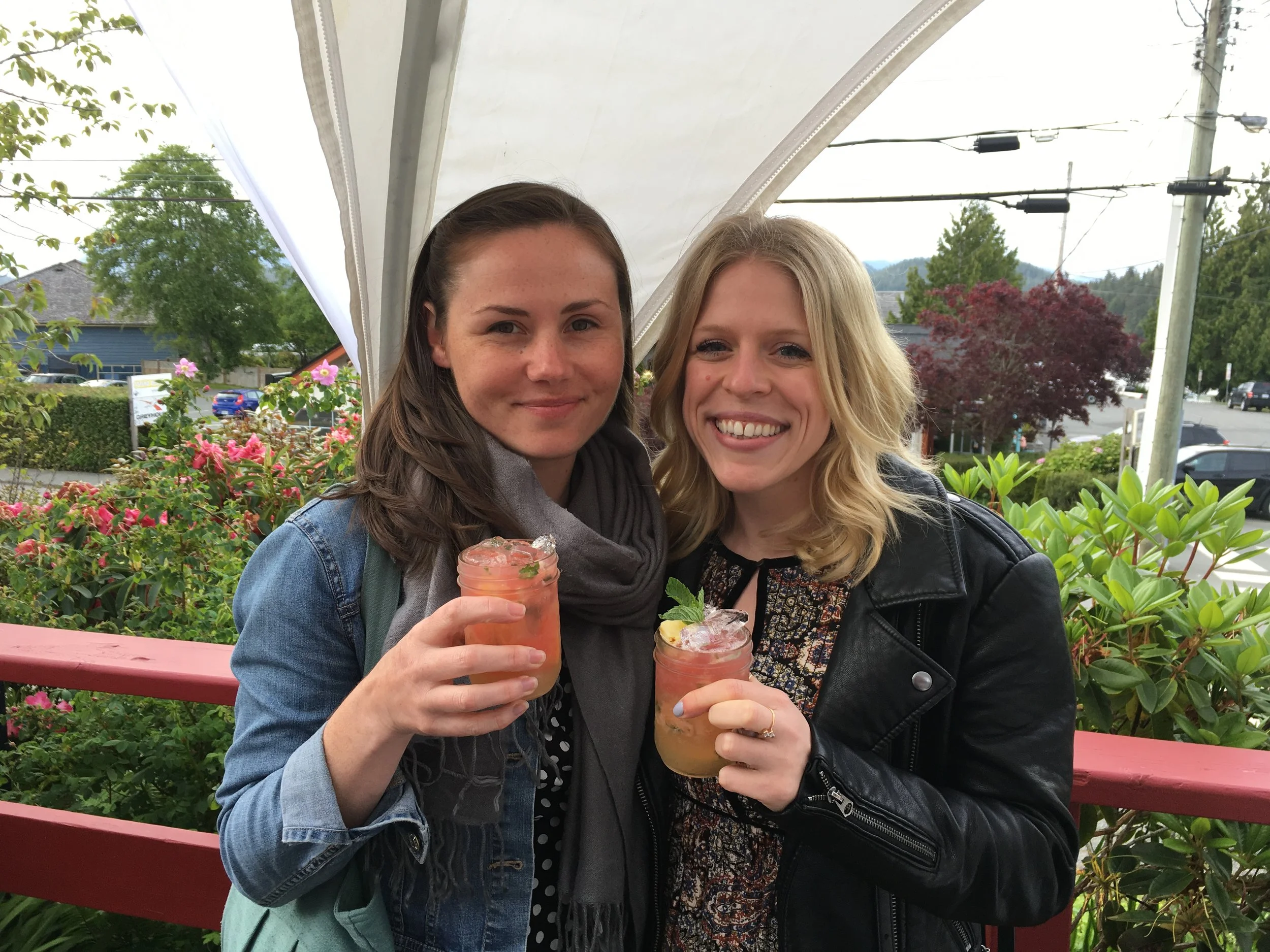 Heather and I before tasting our drinks
