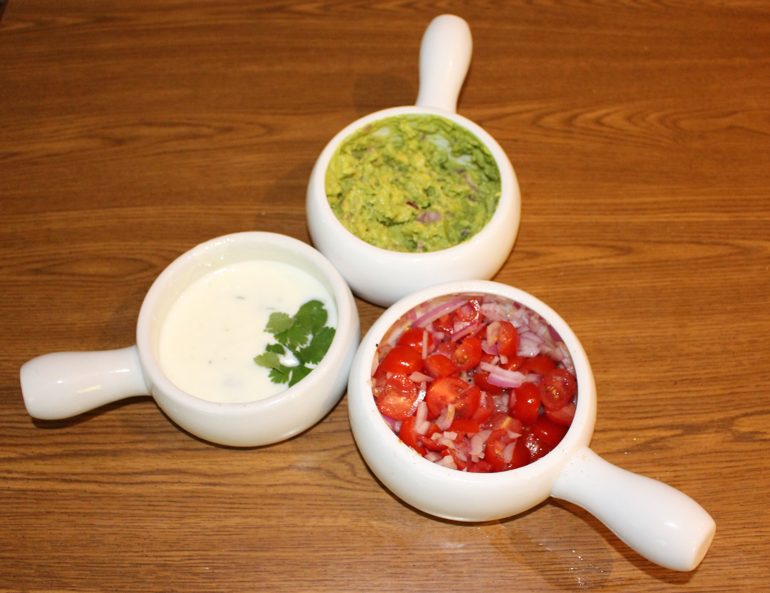 Three sauces