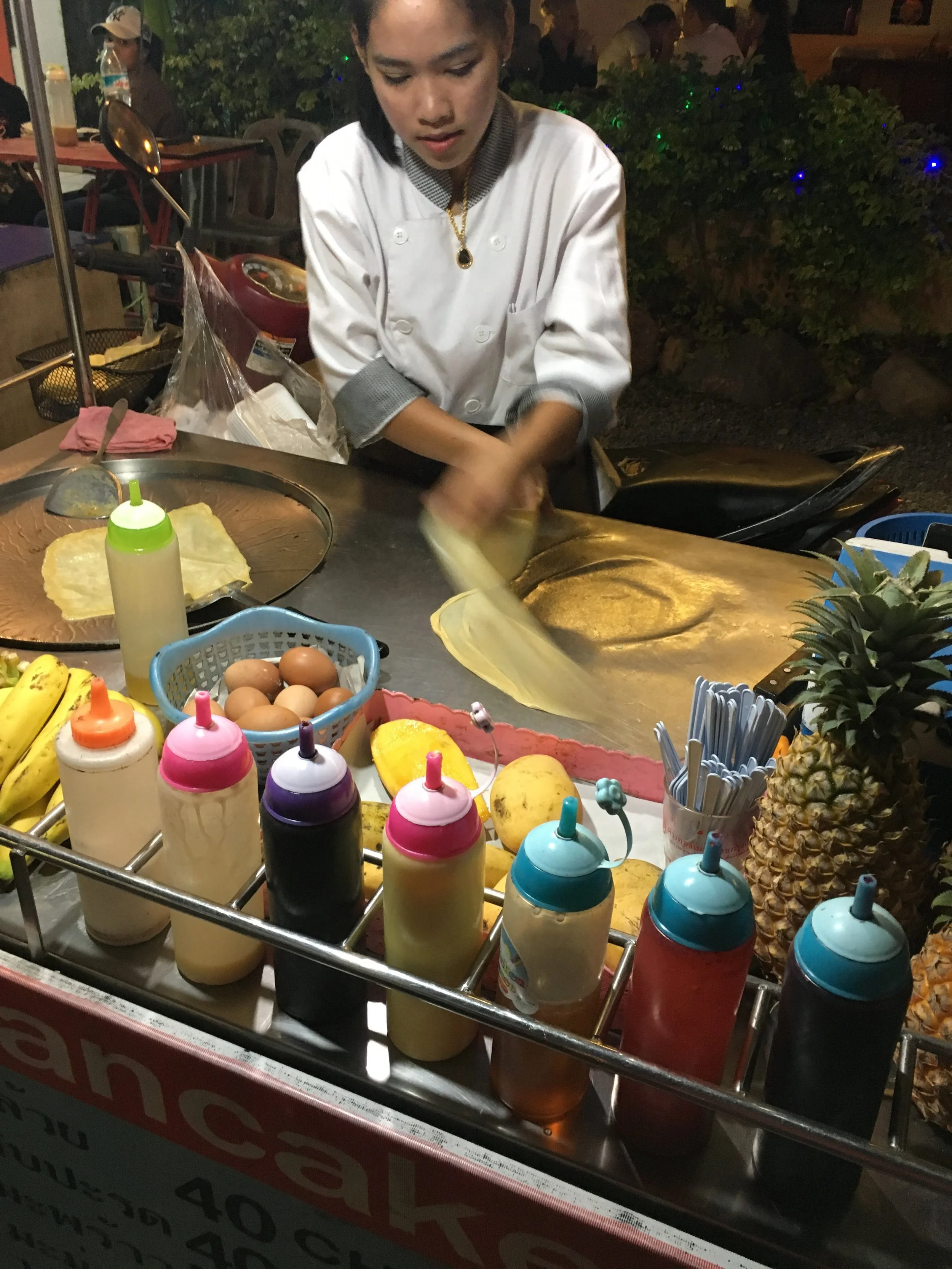 Our favourite food on Koh Chang, Roti pancakes